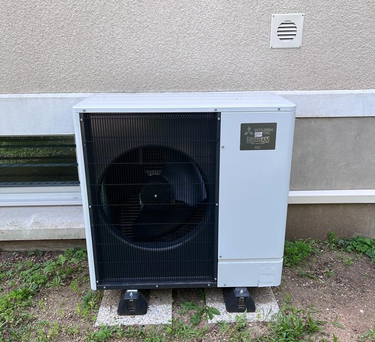Installation d’une pompe à chaleur air/eau à St Jean le Blanc 45650