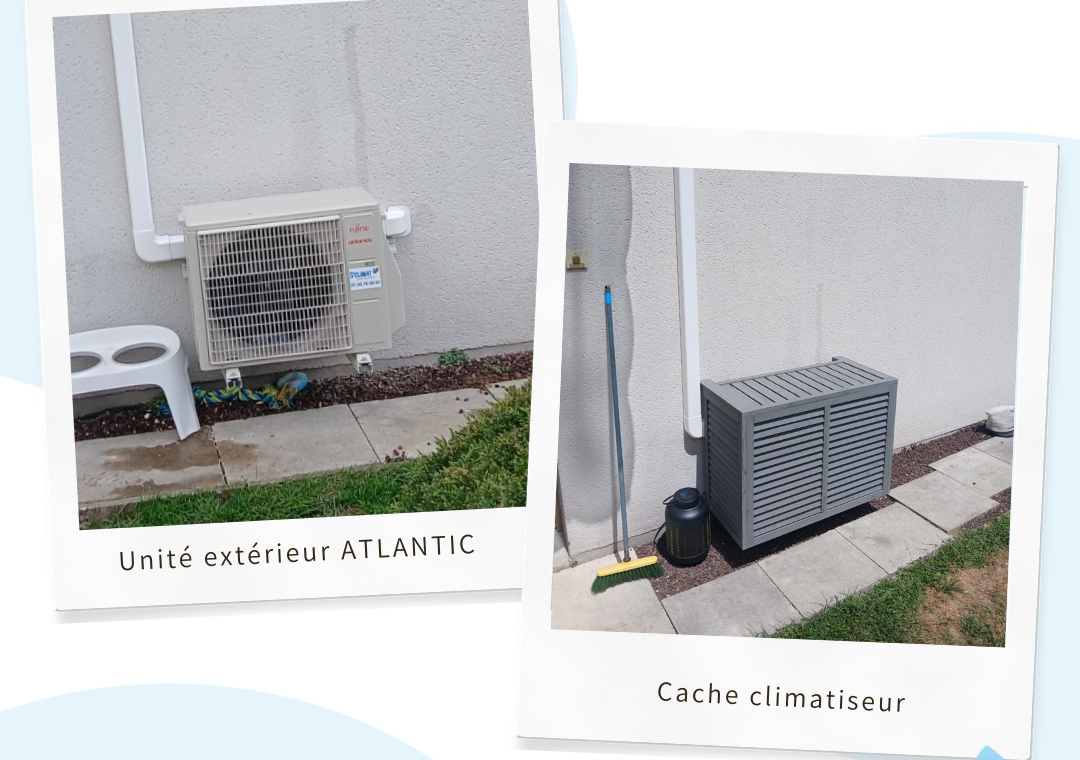 Installation d&rsquo;un cache climatiseur sur un groupe extérieur Atlantic à Blois (41000) : une finition esthétique et durable